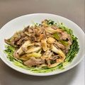Etsu☆ko's cooksnap of when they made 10分あれば♪豚こまと長ねぎの甘酢炒め.