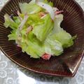 クック6DDPP8☆'s cooksnap of when they made ☆レタスとカニカマの簡単レモンサラダ☆.