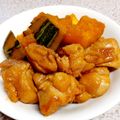 ☆★あんず姫★☆'s cooksnap of when they made カボチャと鶏もも肉の甘辛煮物レンジで時短.