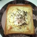 ∪うう∪'s cooksnap of when they made 朝食に！我が家の究極のハムエッグトースト.