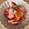 hakobetet's cooksnap of when they made 簡単☆柿とカブの塩麹サラダ.
