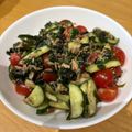 ママメイン！時々子供's cooksnap of when they made 簡単！きゅうりトマトわかめの中華風サラダ.