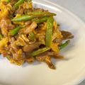 YU-ZEN's cooksnap of when they made ふわふわ玉子入り‼豚アスパラのカレー炒め.