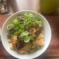 クック890HSE☆'s cooksnap of when they made 炊飯器で☆いわしの蒲焼き缶ひつまぶし風.