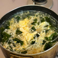 さんちゃん（╹◡╹）'s cooksnap of when they made 中華風♡えのきとわかめのふわふわ卵スープ.