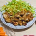 モンちゃん❤'s cooksnap of when they made ひとくちチキン♡レモンステーキ.