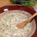 honeymit's cooksnap of when they made わさび菜とアボカドのサラダ～梅海苔とろろ.