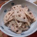 ∞くぅ∞'s cooksnap of when they made ＊ルクエdeれんこんのごまマヨ和え＊.