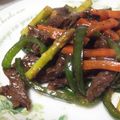 ふくももつん's cooksnap of when they made 牛（豚）こまで♪チンジャオロース.