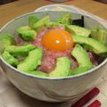powerlap's cooksnap of when they made アボカドネギトロ丼.
