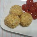 秘密のゆり's cooksnap of when they made 揚げないヘルシーコロッケ～ゆで卵で～.