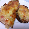 ゆんふー's cooksnap of when they made 椎茸のハム玉ねぎマヨチーズ焼き.