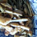 ☆しいたんママ☆'s cooksnap of when they made 鶏肉とごぼうの甘辛炒め.