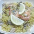 タテゴトアザラシ's cooksnap of when they made 炊飯器でおもてなしパエリア.