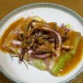 かずさんの奥さん's cooksnap of when they made 白ネギとイカのぬた、レンチンで♪.