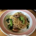 ドゥラえもん's cooksnap of when they made 鶏肉とチンゲン菜で中華風ペペロンチーノ♪.
