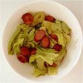 MMQUEEN's cooksnap of when they made 超簡単☆きゃべつとウィンナーだけ♪.