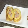 アスカチャチャ's cooksnap of when they made お弁当用たまご焼き～かにかまＩＮ～.