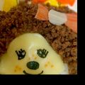 リラックマ♡'s cooksnap of when they made そぼろご飯deモンチッチ＊簡単キャラ弁.