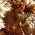 nocconeco's cooksnap of when they made ほんのりみかん風味の松山揚げカレー.
