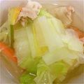 だじゅん's cooksnap of when they made フライパン焼き餅入り野菜いっぱいスープ.