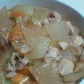 プゥたﾝCHU's cooksnap of when they made 大根→鶏→白菜☆蒸し煮.