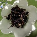 ﾖﾒｽ's cooksnap of when they made 捨てないで！茄子の皮レンチンきんぴら.