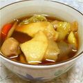 太鼓笛's cooksnap of when they made 故郷の味？我が家流せんべい汁.