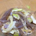ruru12sr's cooksnap of when they made コンニャクと長ネギの味噌和え.