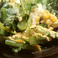 ももはななにゃんず's cooksnap of when they made 速でき！うす揚げと小松菜の卵とじ。.