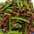 meimei1705's cooksnap of when they made 干扁四季豆（いんげんとひき肉の炒め）.