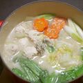 ルクルーゼ☆'s cooksnap of when they made 鶏だんごが美味しい☆酒粕鍋.