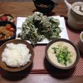 なかつかさのたいふ's cooksnap of when they made 春色。。。菜の花天ぷら。.