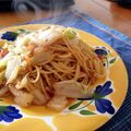 蜂蜜きなこ's cooksnap of when they made 白菜のあっさり和風パスタ.