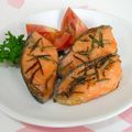 はやみちゃん's cooksnap of when they made サーモンのオーブン焼き、レモン・ローズマリー風味.