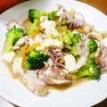 B子chan's cooksnap of when they made ヒイカと豆腐の炒めもの.