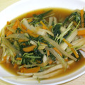 ★まいのすけ★'s cooksnap of when they made 水菜の簡単炒め煮.