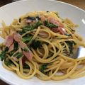 すいうー's cooksnap of when they made ☆大根の葉で節約簡単パスタ☆.