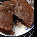 kaminnie's cooksnap of when they made 板チョコと卵だけ！超簡単チョコケーキ☆.