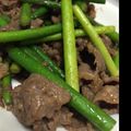☆らりこ☆'s cooksnap of when they made 牛肉とニンニクの芽オイスターソース炒め.