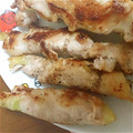 ぽらーべあ's cooksnap of when they made セロリの豚肉巻きわさびマヨネーズ焼き.