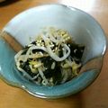 noppie's cooksnap of when they made もやしとわかめの韓国風～❖.