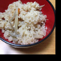 ぴーぱちゃい's cooksnap of when they made 鶏ごぼうの炊き込みご飯.