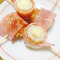 いちごしろっぷ's cooksnap of when they made 簡単おつまみ！　チーズちくわベーコン巻き.