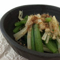 お祐さん's cooksnap of when they made たったの5分！小松菜とエノキのお浸し★.