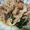 ｸﾏｺﾛｰ's cooksnap of when they made もやしとほうれん草の蒸し豚.