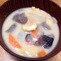 しらたま抹茶's cooksnap of when they made 塩鮭の大吟醸酒粕汁.