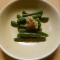 せつみか's cooksnap of when they made 料亭風盛りつけ♪生姜醤油☆茹でいんげん.