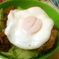 はちこ☆555's cooksnap of when they made 簡単激ウマ(*´∀`)♪ハンバーグ丼★.