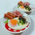 みぽぽ37's cooksnap of when they made おめかししてみた目玉焼き.